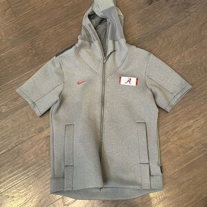 Nike Univ of Alabama short sleeve, heavy, soft, shirt-jacket. L, NWT, full zip